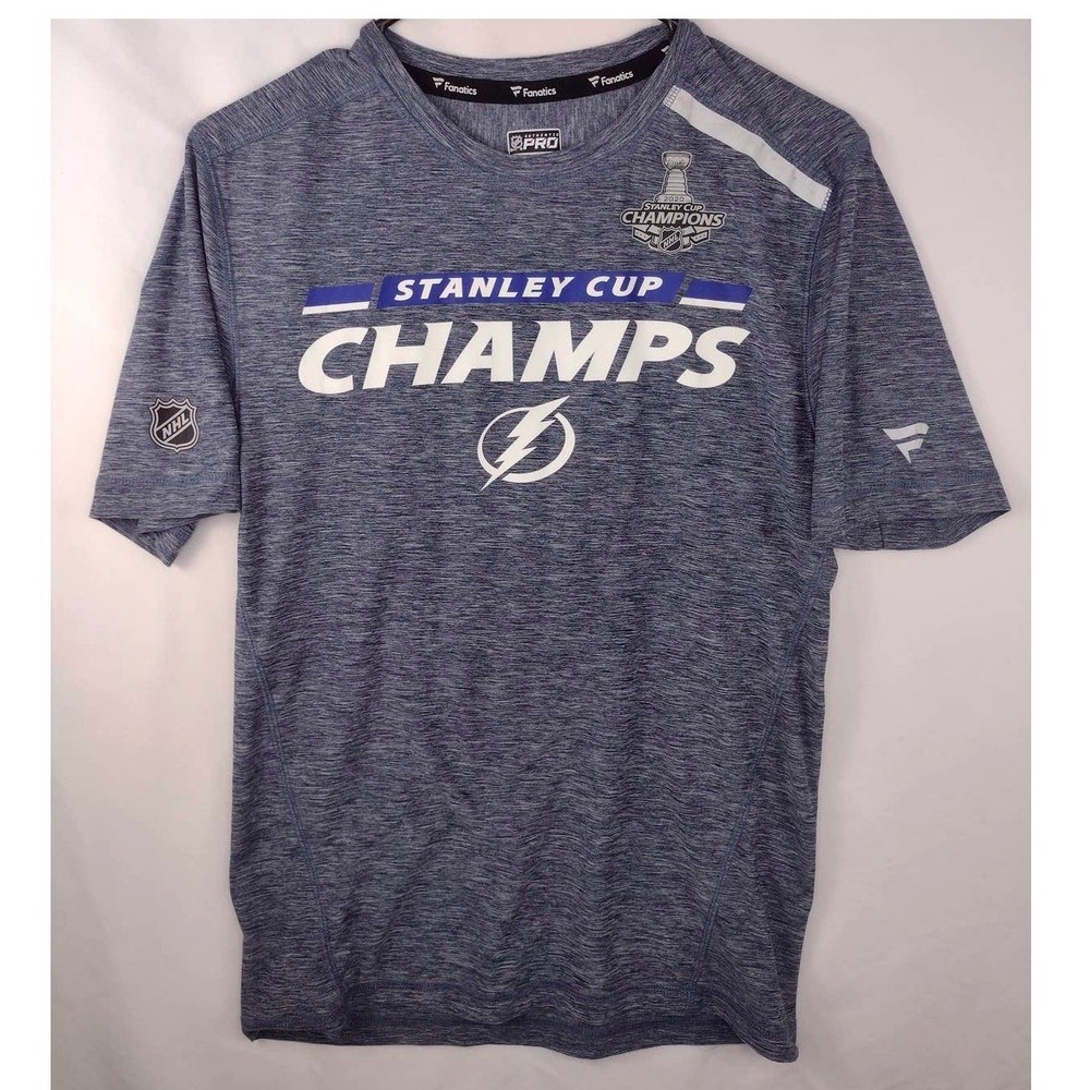 Tampa Bay Lightening 2020 Stanley‎ Cup Fanatics Authentic Pro T-Shirt Size S